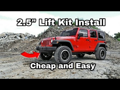 JK Jeep 2.5" Lift Kit Install Guide ~ Coil Springs And Shocks 07-18 JK ( Quadratec Kit )