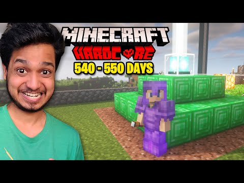 INSANE 550 DAYS SURVIVAL in Hardcore Minecraft!!