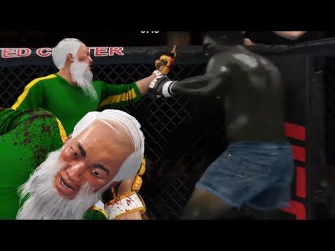 Old Bruce Lee(Player) vs Hulk(CPU)| UFC4 LEGENDARY LEVEL