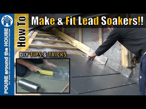 How to make & fit lead soakers. Lead soaker install on slate roof!