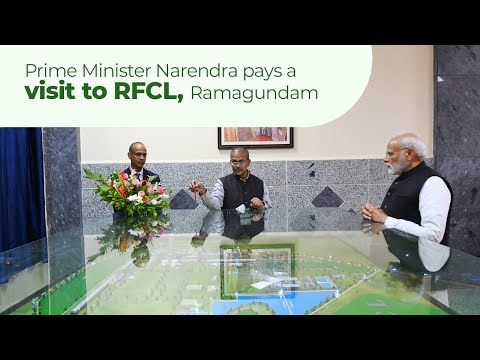 Prime Minister Narendra pays a visit to RFCL, Ramagundam, Telangana
