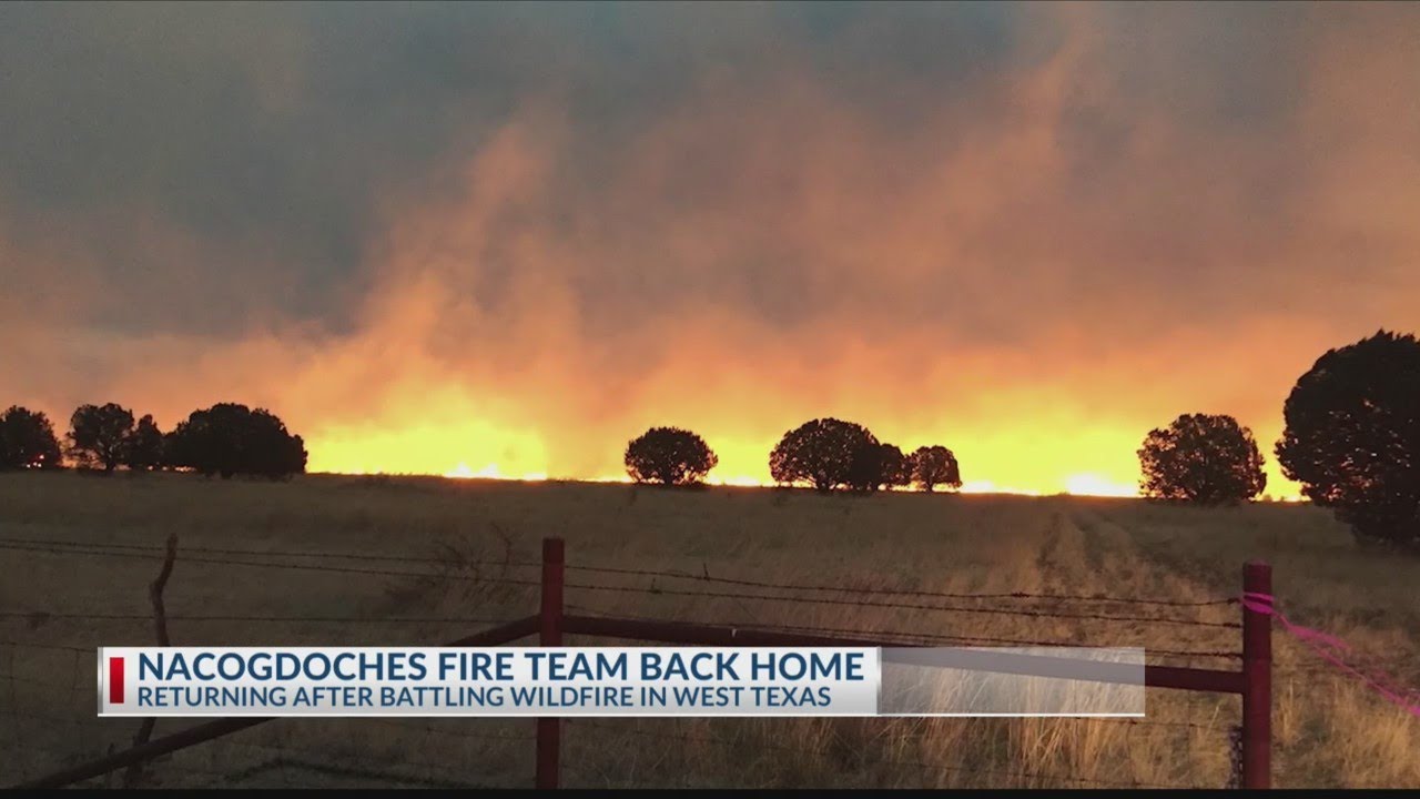 Nacogdoches firefighters return home from West Texas