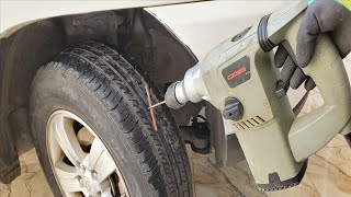 Fix Flat Tire Easy at Home