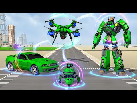 Drone Robot Car Transforming : Robot Game : Android GamePlay | Walk Through a Game