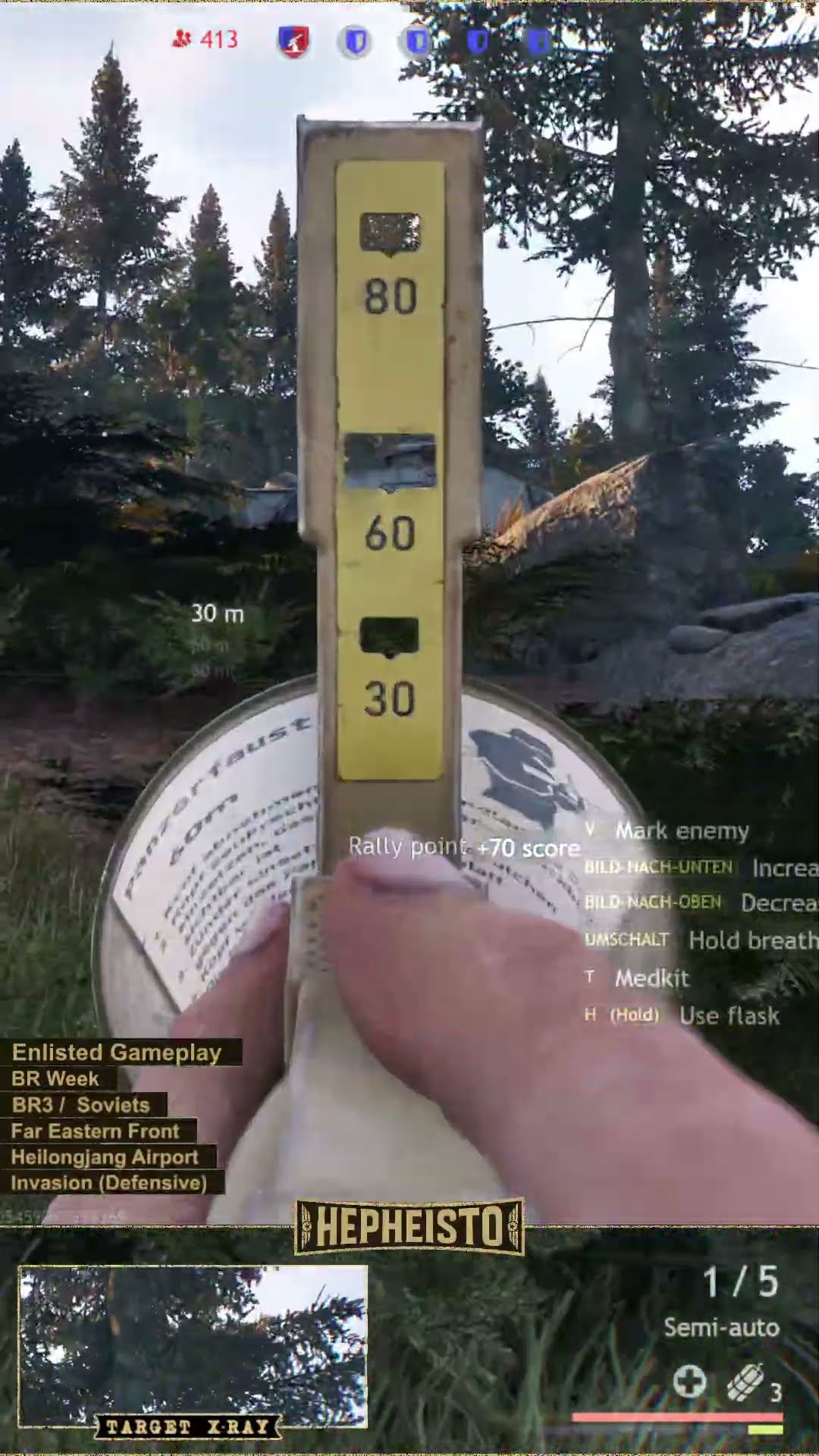 Anti Tank Gunner eliminates Tank Chi-Ha Short Gun with Panzerfaust 60