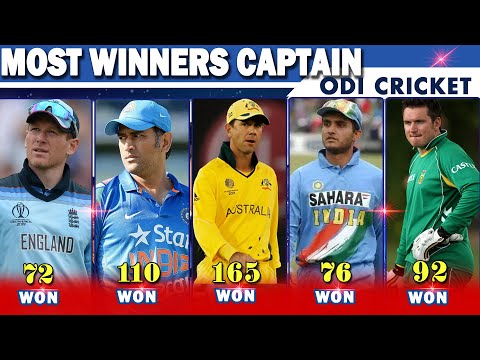 Most ODI Winners Captain
