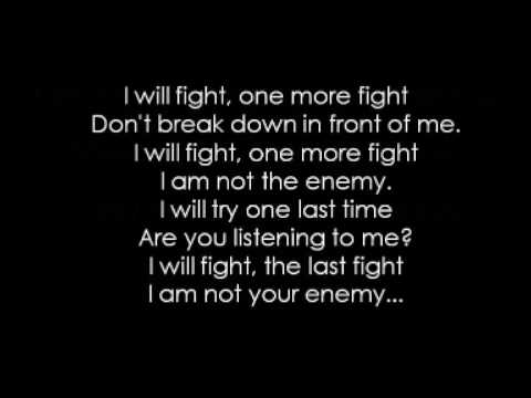 Bullet For My Valentine   The Last Fight (Acoustic) Lyrics