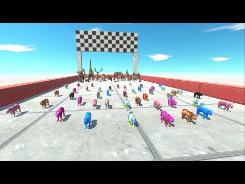 CHASE SPEED RACE TO EAT AN COLOR TIGER - Animal Revolt Battle Simulator