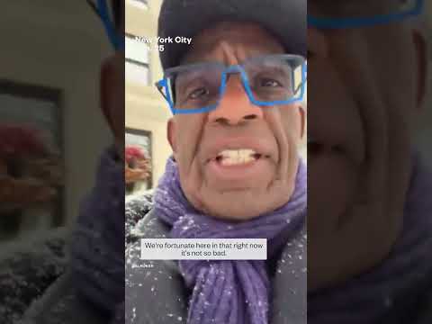 Al Roker shovels snow in massive winter storm