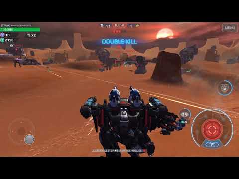 War Robots - Ares Scourge spark on Canyn map.