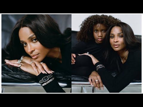 Ciara, Amora & Sienna are featured in Chanel's Mother's Day project in Harper's Bazaar