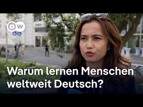 Deutschlehrer:innen aus der ganzen Welt erklären, wieso Menschen die Sprache lernen | DW Nachrichten