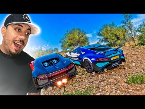 CAR THROWING - BUGATTI CHIRON VS BUGATTI DIVO - FORZA HORIZON 5