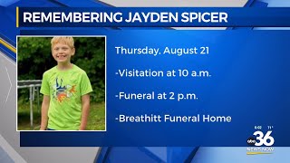 Funeral plans for 10-year-old Jayden Spicer