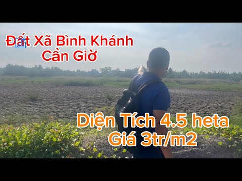 ĐẤT ĐƯỜNG Ô TÔ XÃ BÌNH KHÁNH CẦN GIỜ