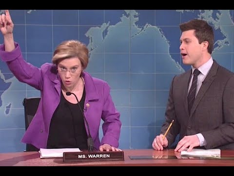 SNL presidential hopeful Elizabeth Warren & Kate McKinnon