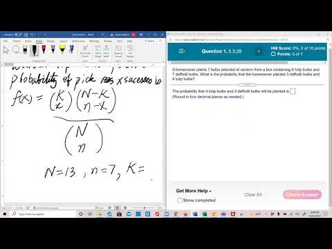 Probability and Statistics Lesson 58: Hypergeometric Distribution