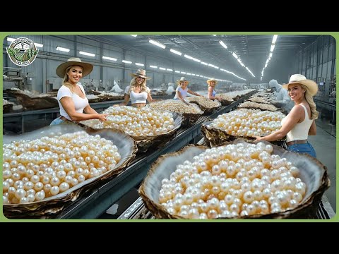 How Pearls Are Made - Fascinating Pearl Oysters Farming & Processing For Jewelry In Factory