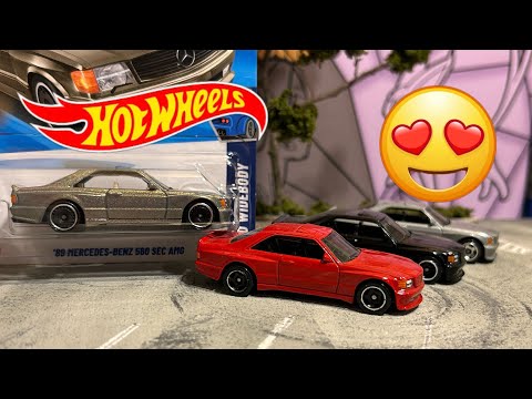 Hot wheels mainline 89’ Mercedes Benz 560 SEC AMG  My favorite casting