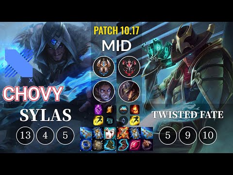 DRX Chovy Sylas vs Twisted Fate Mid - KR Patch 10.17