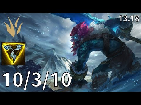 Trundle Jungle vs Karthus - EUW Master | Patch 13.18