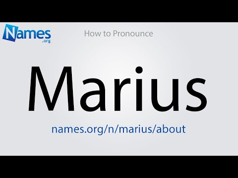 How to Pronounce Marius