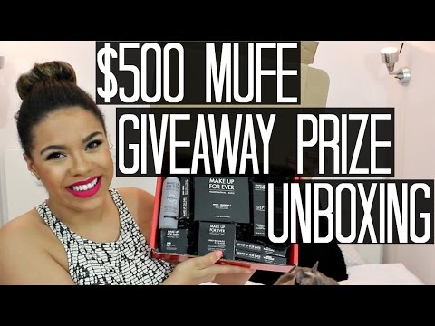 $500 Make Up Forever Prize Unboxing! Video