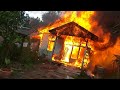 KEBAKARAN RUMAH DI DESA TRIMANDAYAN
