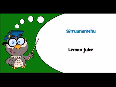 Discover Finnish language #Theme = Fruit and vegetable juices