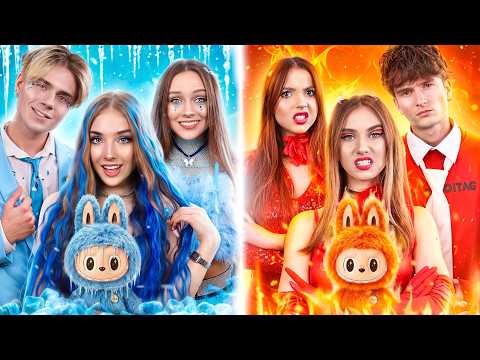 Gorąca vs Zimna rodzina! Ekstremalne wyzwanie Ogień vs Lód