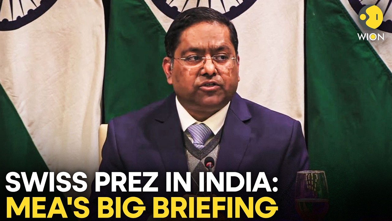 MEA LIVE: Special Briefing by MEA on the State Visit of President of Switzerland to India |WION Live
