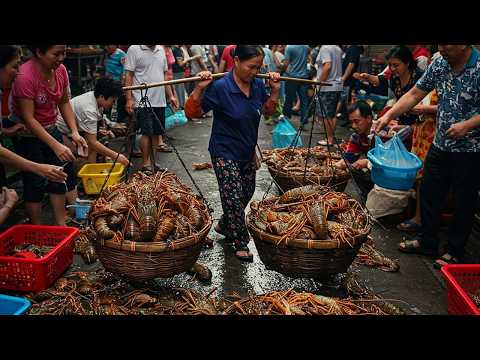Delicious Lobster Seafood Local Dishes In Southeast Asia Street Foods Collection 2025