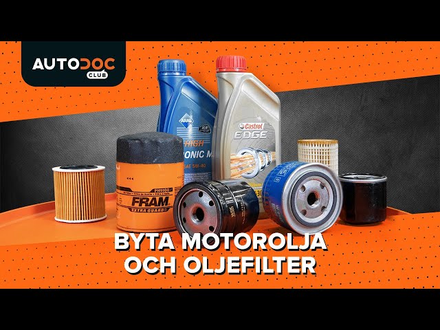 Se en videoguide om Motoroljefilter byta i CITROËN XM