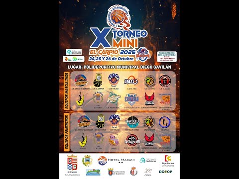 X TORNEO MINI EL CARPIO 2025 - SÁBADO MAÑANA (PISTA 1)