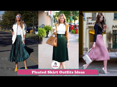 How To Style Pleated Skirt | Pleated Skirt Outfits...