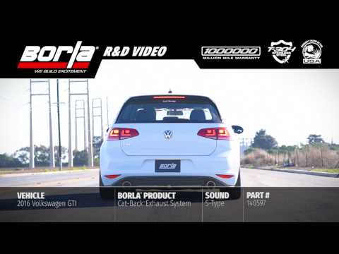 Borla Exhaust for the 2015-2017 Volkswagen GTI [Exhaust System Sounds]