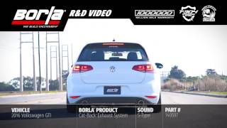 Video: Borla S-Type Auspuffanlage am VW Golf 7 GTI Video: Borla S-Type Auspuffanlage am VW Golf 7 GTI
