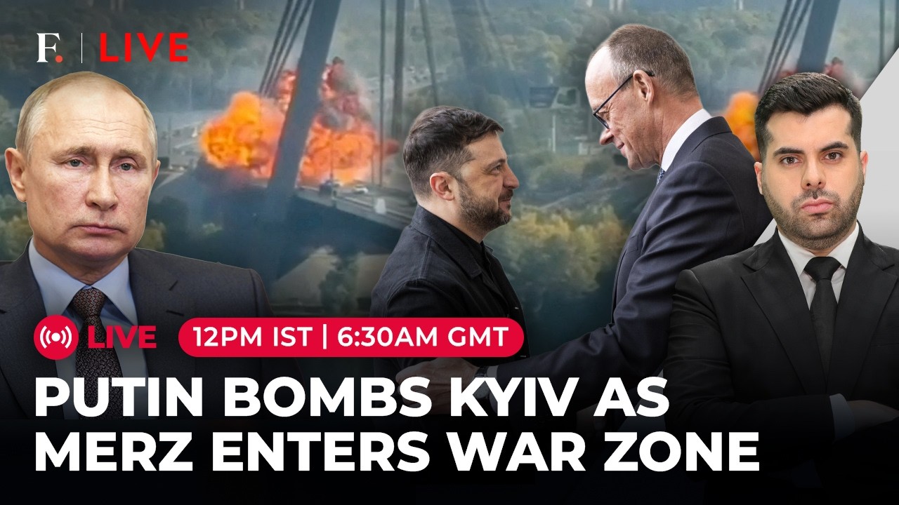 LIVE: Russia Hits Ukraine Bridge Amid German Chancellor's Trip; $1.5 Bn Arms Deal Signed | Firstpost