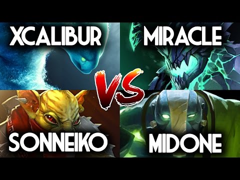 Dota2 Allstar EU Pubs : Miracle MidOne VS Xcalibur Sonneiko