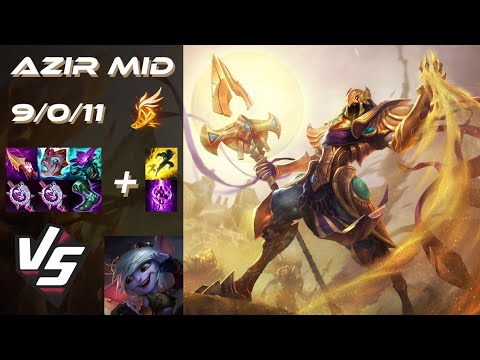 MID Azir vs Tristana - EU Grandmaster Patch 14.13