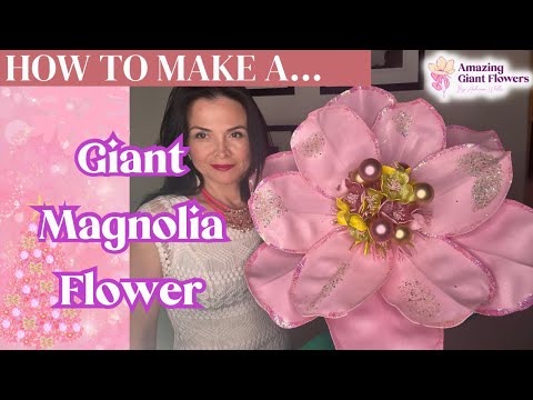 How to Make the Biggest Foam Magnolia Flower Ever