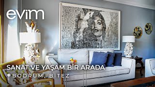 Sanatın Kalbi Bu Evde Atıyor 🎭🏡 Bodrum, Bitez’de Fransız Mimarisi