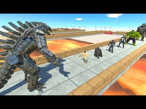 MechaGodzilla 2021 Lava Death Run - Animal Revolt Battle Simulator