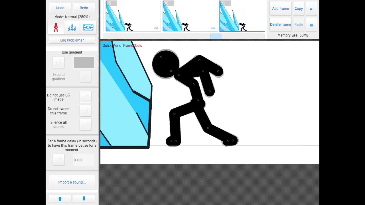 stick nodes ice effect tutorial (BASIC)