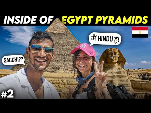 Inside The Great Pyramids of Egypt 🇪🇬 | Met an ITALIAN HINDU GIRL