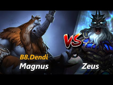 How to Magnus mid vs Zeus (feat. Dendi) | First 7 minutes