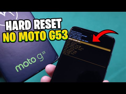 HARD RESET - MOTO G23 - COMO FORMATAR CORRETAMENTE