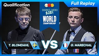 Qualification - Torbjorn BLOMDAHL vs Gwendal MARECHAL (73rd World Championship 3-Cushion)