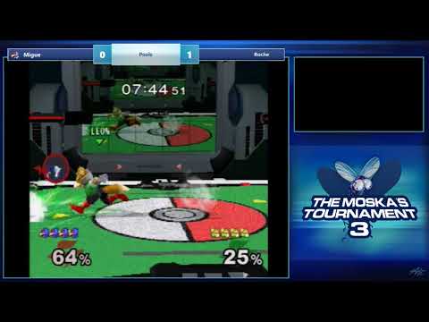 The Moska's 3 SSBM - Migue (Falco) vs Roche(Peach/Fox) - Pools