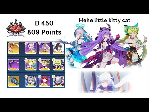magical little purple cat - HI3 Red Lotus Abyss HoV - (809 Points)